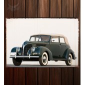 Металлическая табличка Ford V8 Deluxe Convertible Sedan (81A-740)
